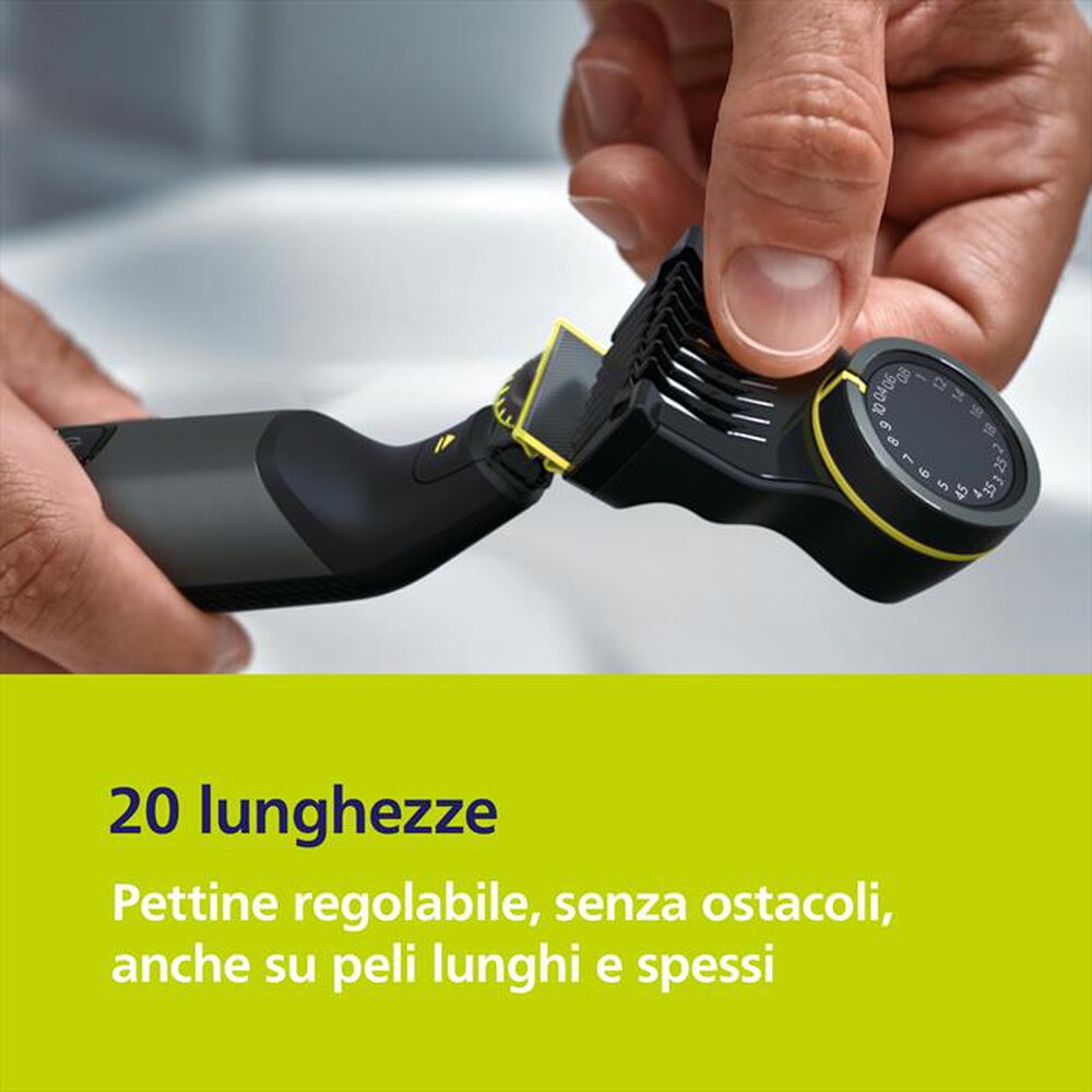 Immagine del prodotto PHILIPS - Regolabarba OneBlade Pro Face + Body QP6652/61-Nero