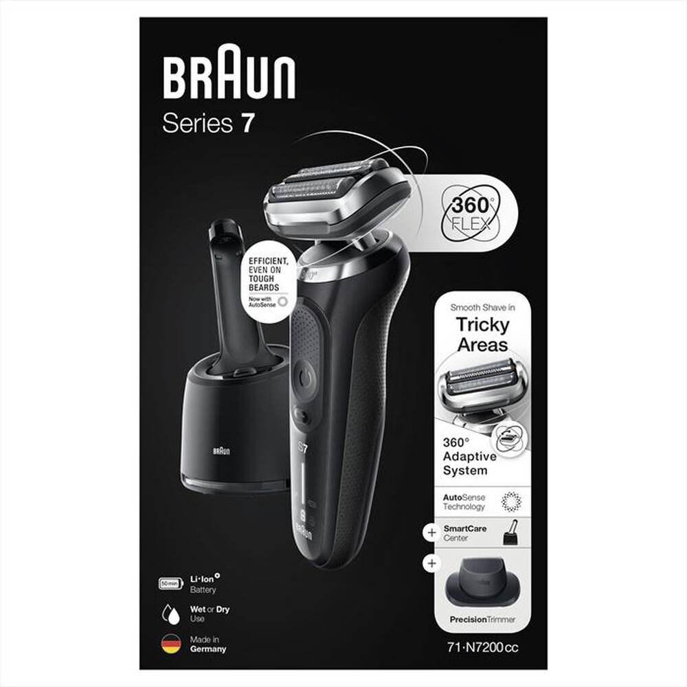 "BRAUN - SERIES 7 71-N7200CC-NERO"