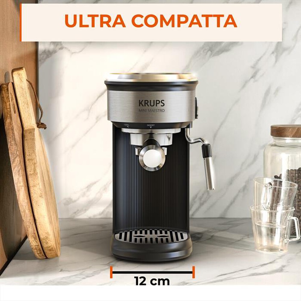 Immagine del prodotto KRUPS - Macchina per caff&egrave; espresso Mini Maestro XP350DE0-Nero/Inox
