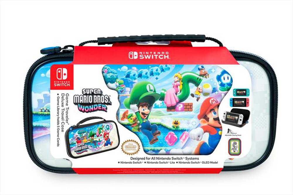 "BIG BEN - Custodia 54 SUPER MARIO WONDER per Nintendo Switch-multicolore"