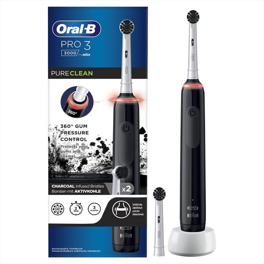 "ORAL-B - Spazzolino elettrico PRO 3 3000-Nero"