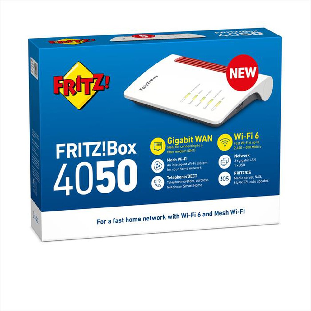 "FRITZ! - Router BOX 4050-Bianco/Rosso"