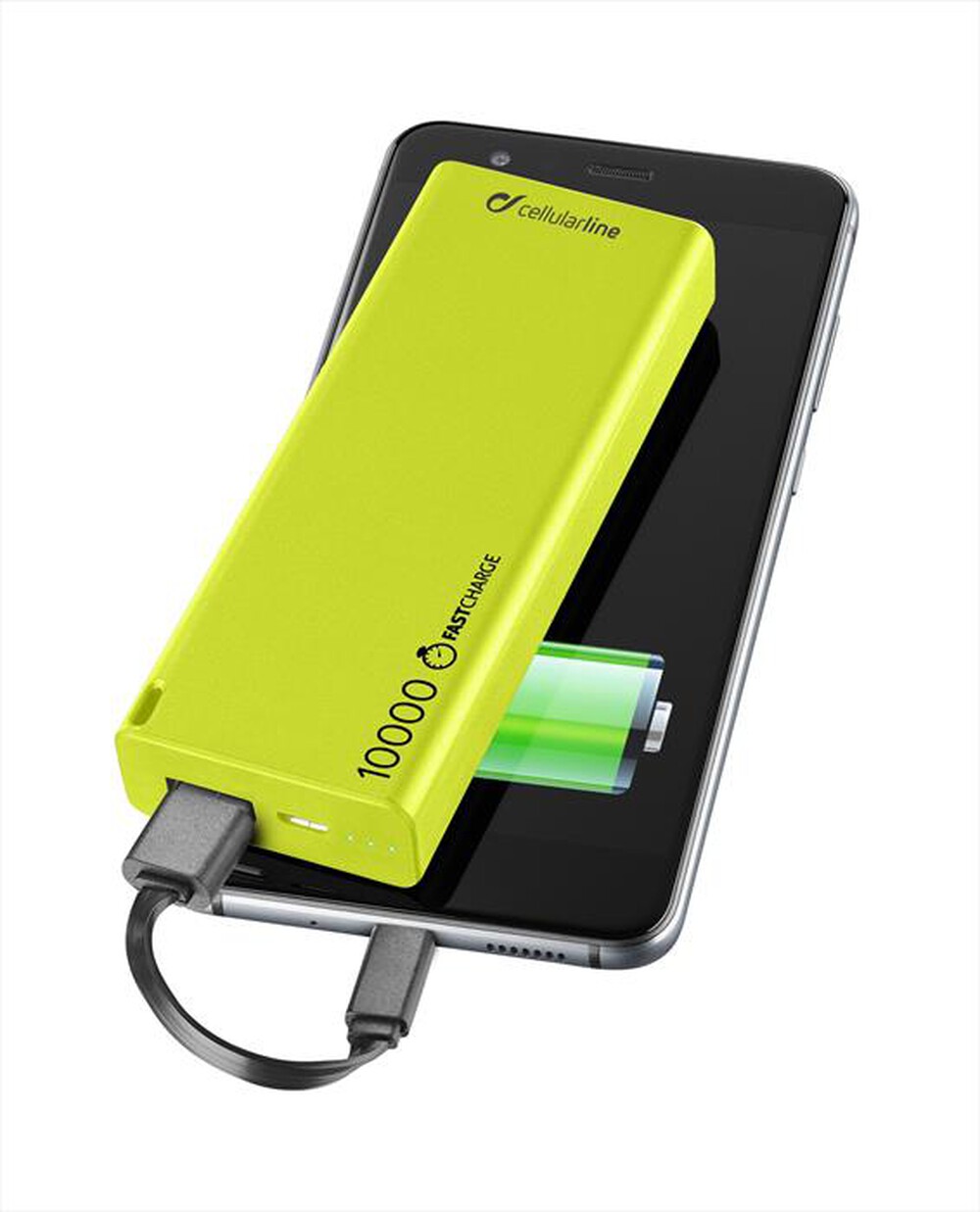 "CELLULARLINE - FREEPSLIM10000G Power Bank-Freepower Slim 10000-Verde"