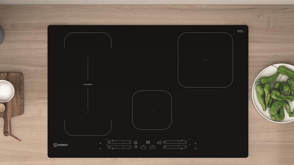 "INDESIT - Piano cottura induzione IB 21B77 NE 77 cm-Nero"