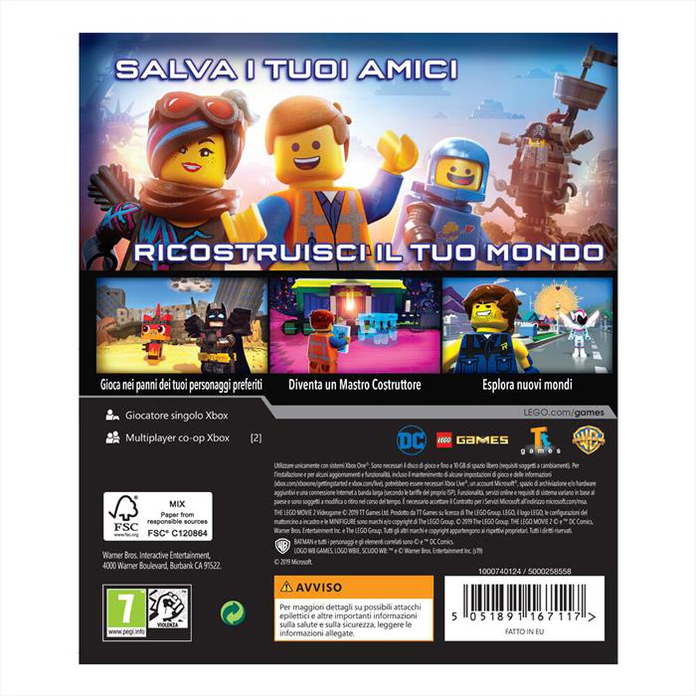 "WARNER GAMES - LEGO MOVIE 2 (X1)"