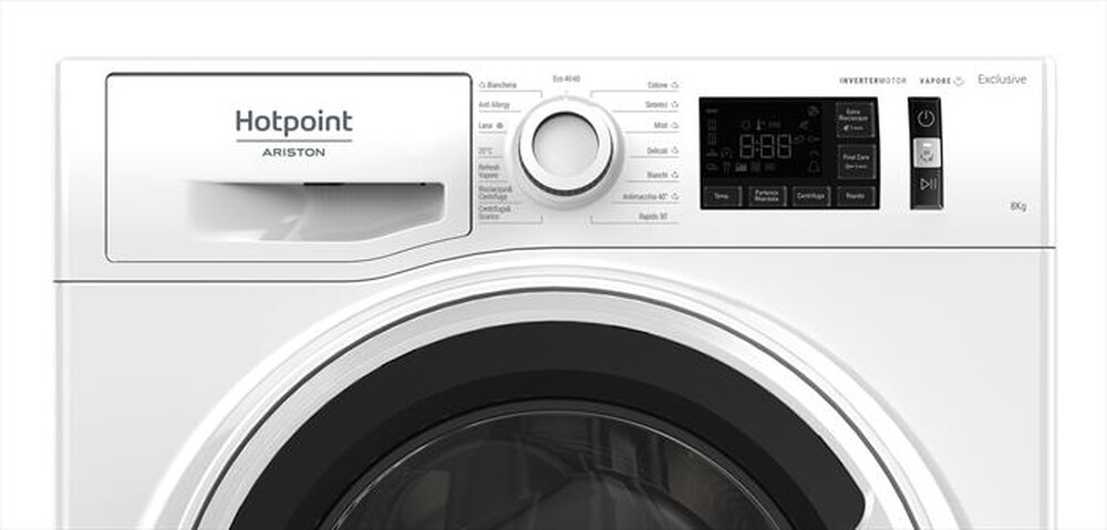 "HOTPOINT ARISTON - Lavatrice EU NR328G WW IT N 8 Kg Classe D"