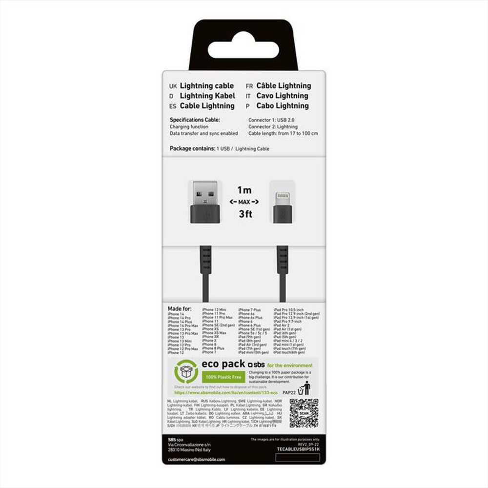 Immagine del prodotto SBS - TECABLEUSBIP5S1K-Nero