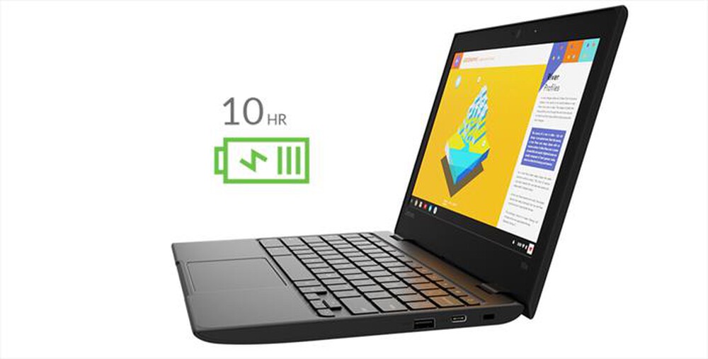 "LENOVO - Lenovo 100e Chromebook 2nd Gen AST 82CD0001IX-Nero"