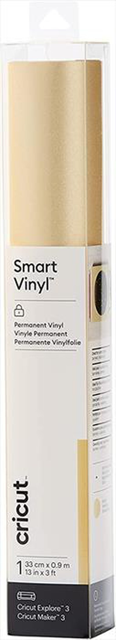 CRICUT - SMART VINILE PERMANENTE - 1 FOGLIO-Shimmer gold