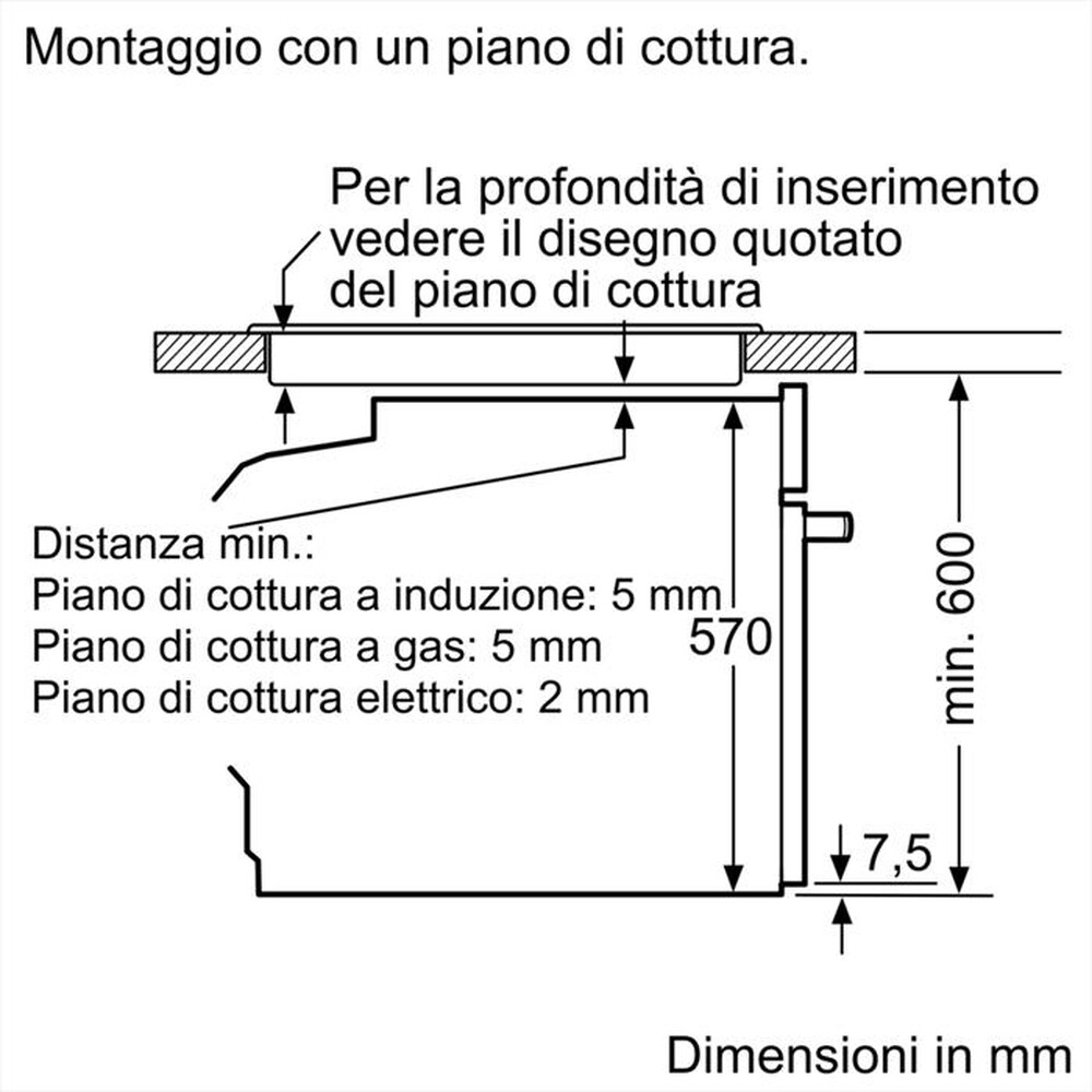 "BOSCH - Forno incasso elettrico HRG5180S0 Classe A"