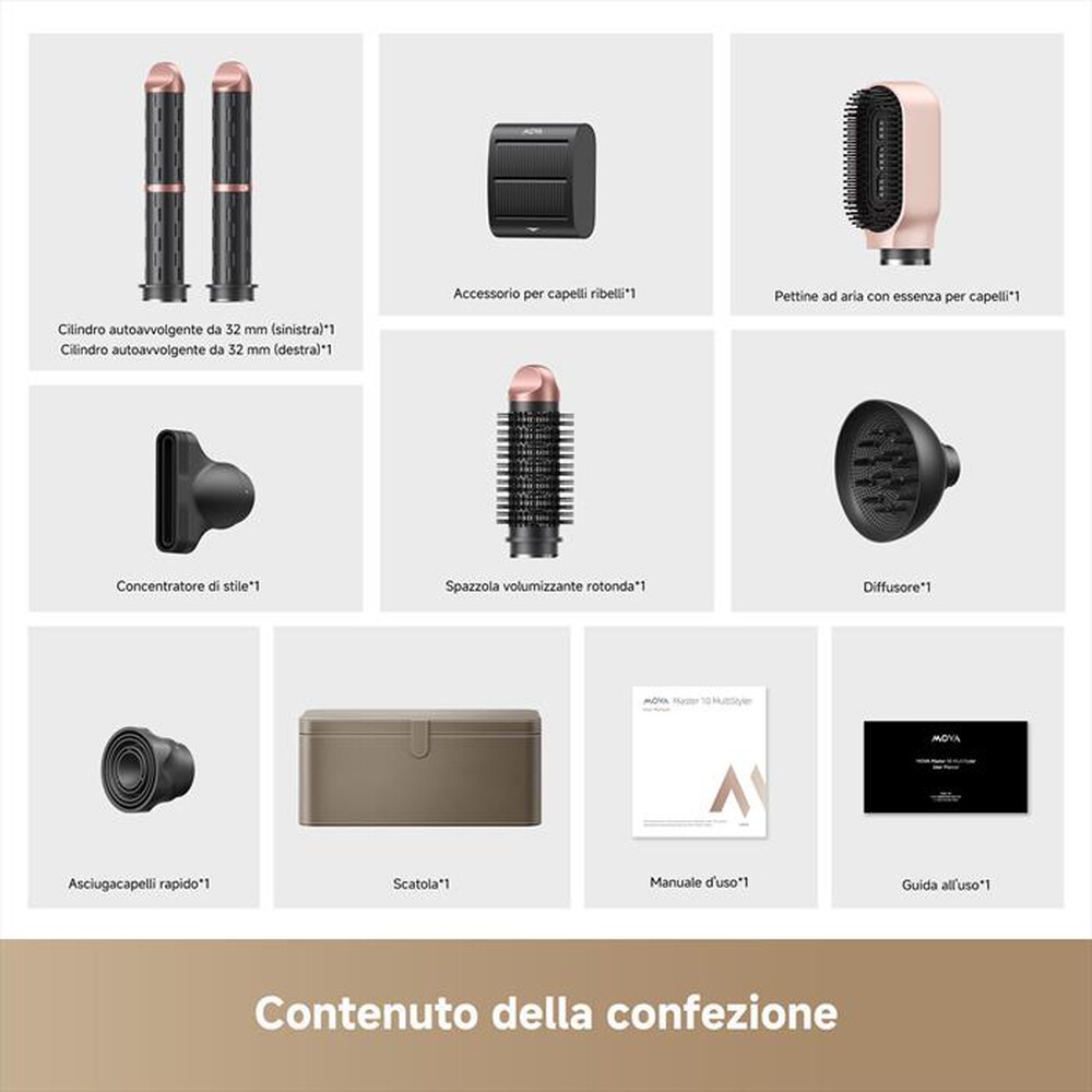 Immagine del prodotto MOVA - Asciugacapelli MASTER 10-Rosa