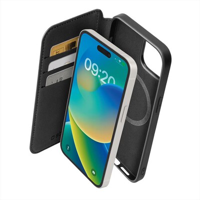 SBS - Wallet Magsafe TEBKMAGSFIP1561K per iPhone 15-Nero