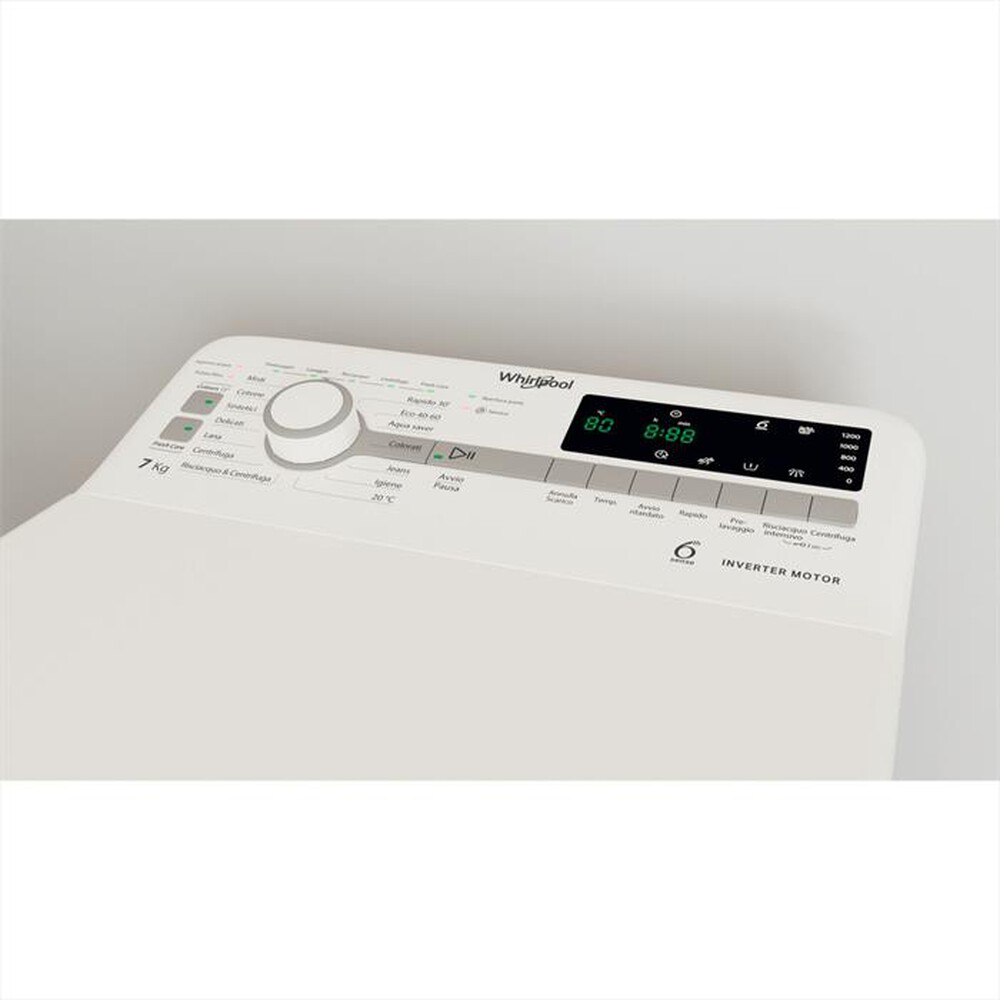 "WHIRLPOOL - Lavatrice TDLR 7231BS IT 7 Kg Classe D-Bianco"