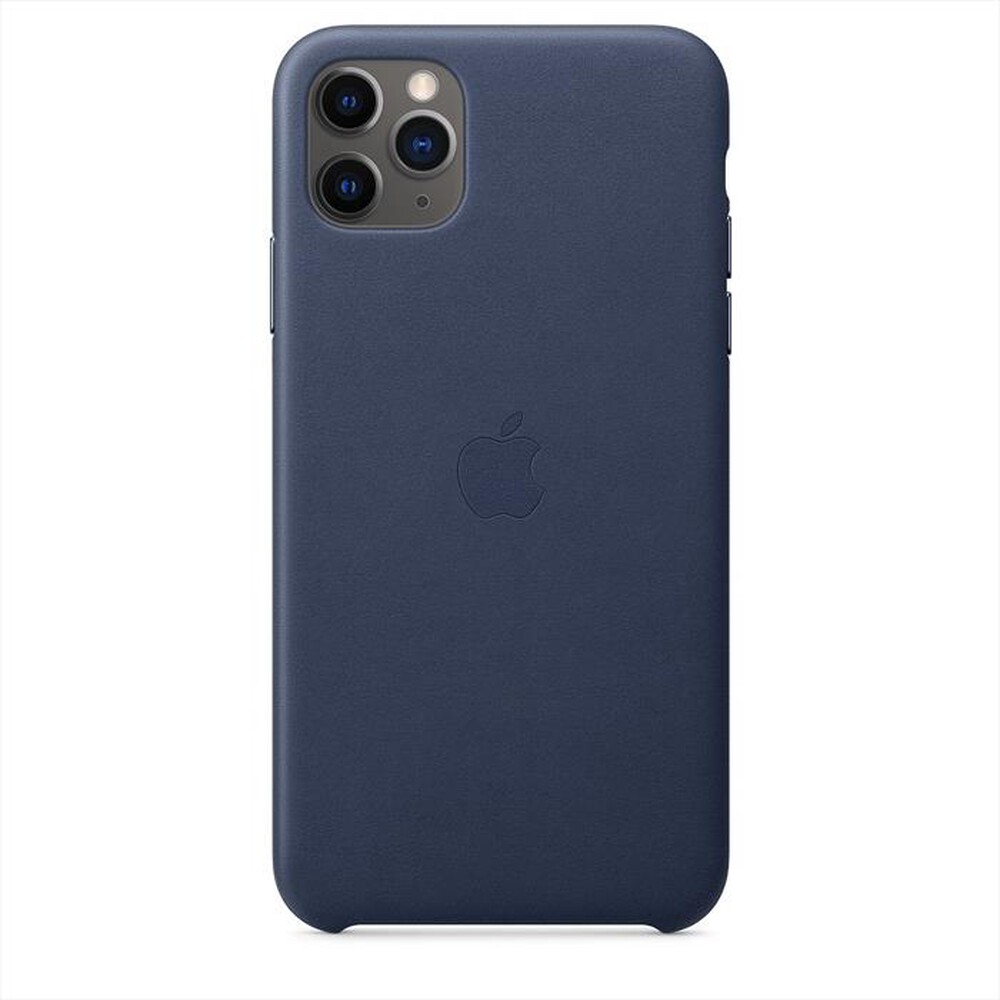"APPLE - Custodia in pelle per iPhone 11 Pro Max-Midnight Blue"