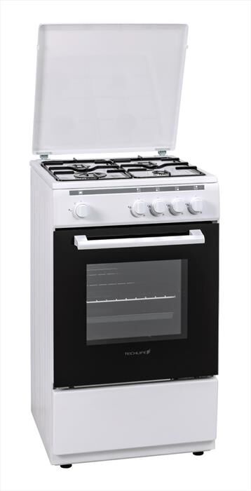 TECHLIFE - Cucina a gas TLCK55FGB-Bianco | Euronics