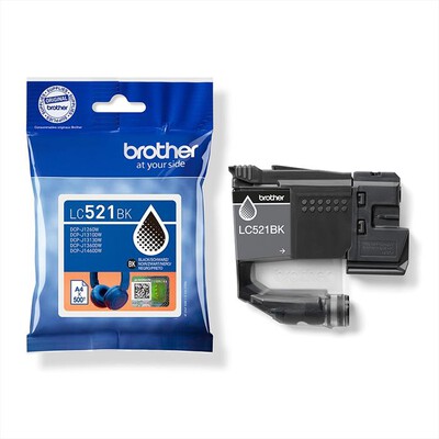 BROTHER - Cartuccia d'inchiostro LC521BK-Nero