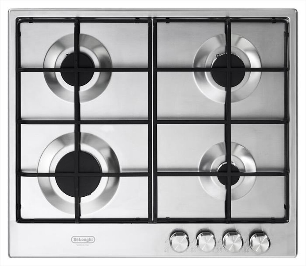 "DE LONGHI - Piano cottura a gas SLF 4R60 LX 4 fuochi 0cm-Inox"