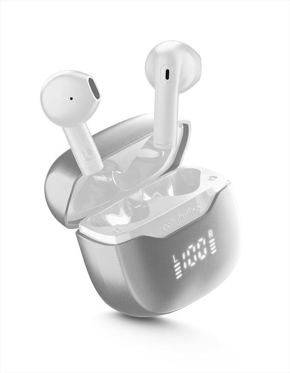 Immagine del prodotto CELLULARLINE - Auricolare bluetooth BTCOREPROTWSW-Bianco