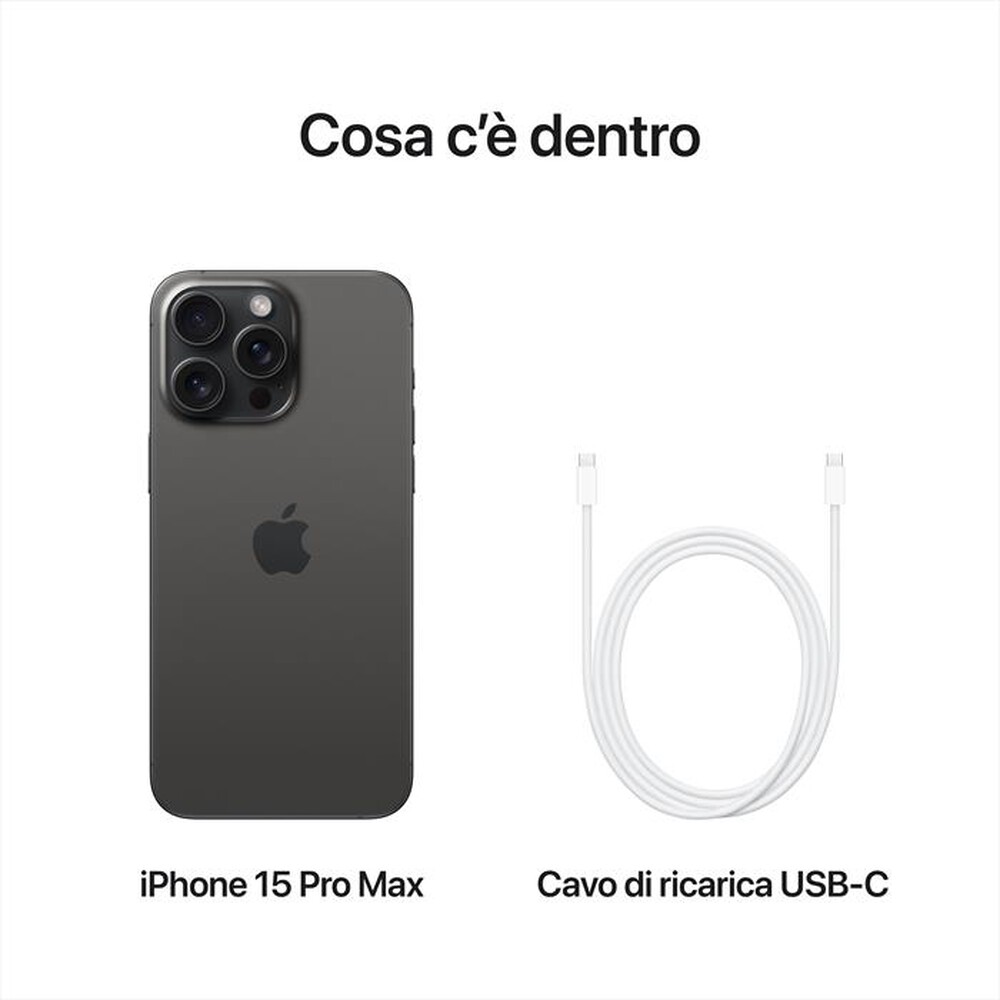 "APPLE - iPhone 15 Pro Max 256GB-Titanio Nero"