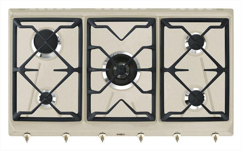 "SMEG - Piano cottura a gas SRV896AVOGH2 0cm-Avena"