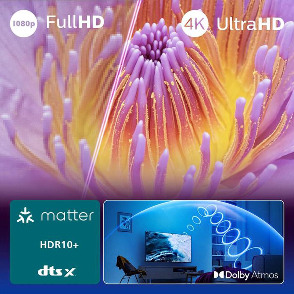 "PHILIPS - Smart TV LED UHD 4K 43\" 43PUS7000/12-Black"