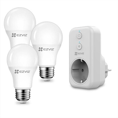HINNOVATION - KIT DI 3 LAMPADINE SMART EZVIZ LB1 BIANCO, E27-White