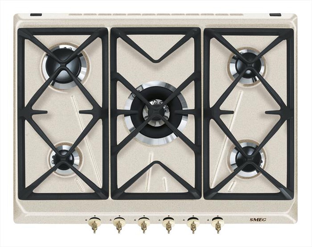 "SMEG - Piano cottura a gas SRV876AVOGH2 68,5cm-Avena"