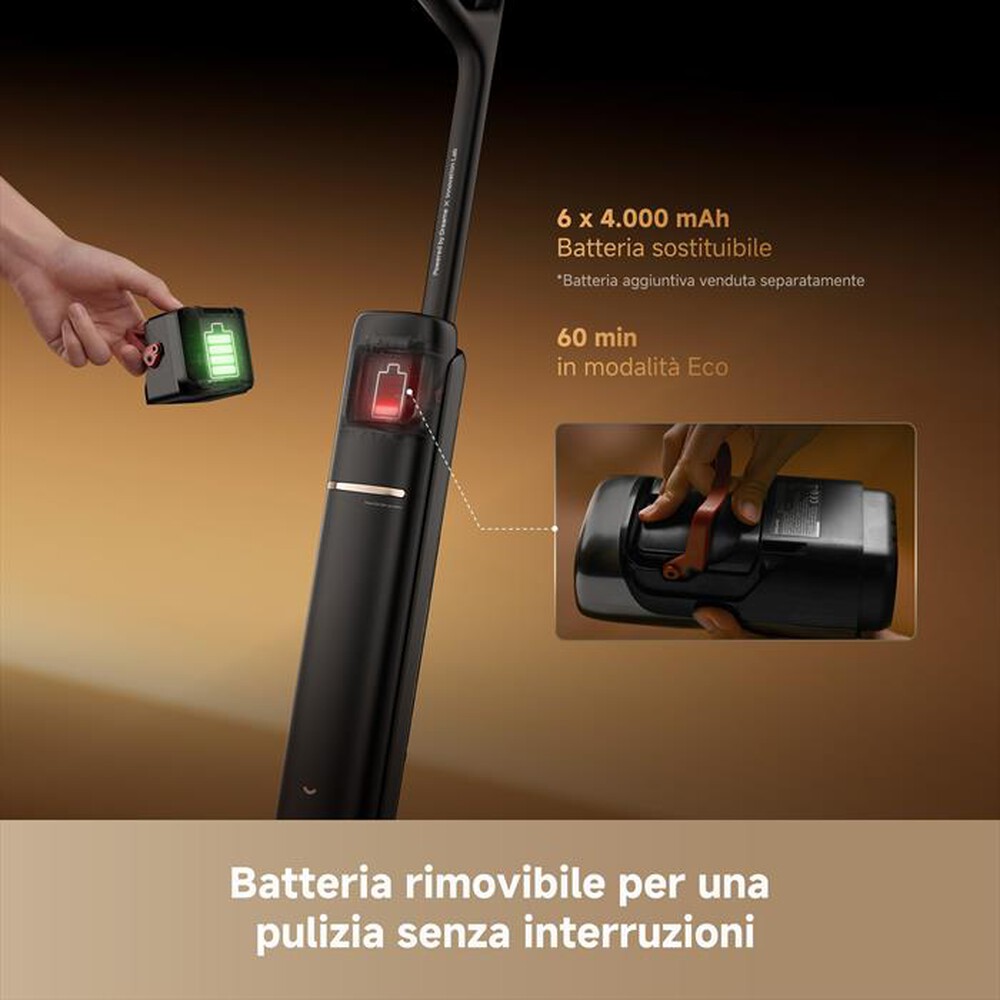 Immagine del prodotto DREAME - Scopa elettrica T16 PRO HEAT-R WET&DRY-Nero