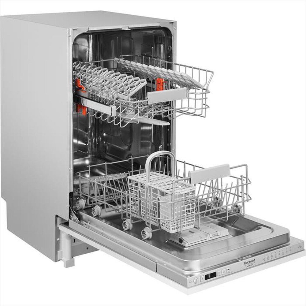 "HOTPOINT ARISTON - Lavastoviglie incasso HSIC 3T127 C Classe E-Argento"