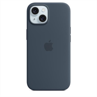 APPLE - Custodia MagSafe silicone iPhone 15-Blu tempesta