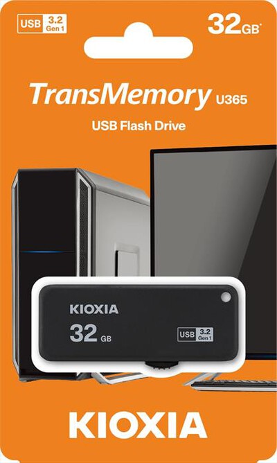 KIOXIA - CHIAVETTA USB U365 YAMABIKO 3.0 32GB-Nero