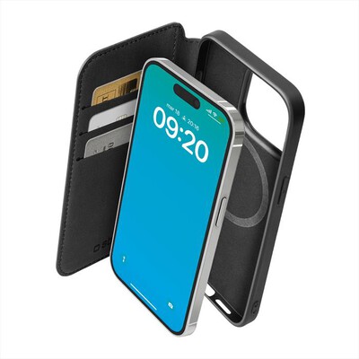 SBS - Wallet Magsafe TEBKMAGSFIP1561PK per iPhone 15 Pro-Nero
