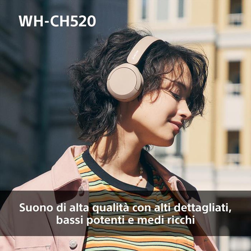 "SONY - Cuffie Bluetooth On ear WHCH520Y.CE7-Giallo"