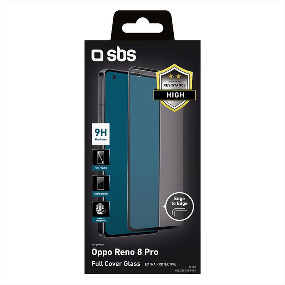 "SBS - Screen Protector TESCRFCOPR8PK per Oppo Reno 8 Pro-Nero"