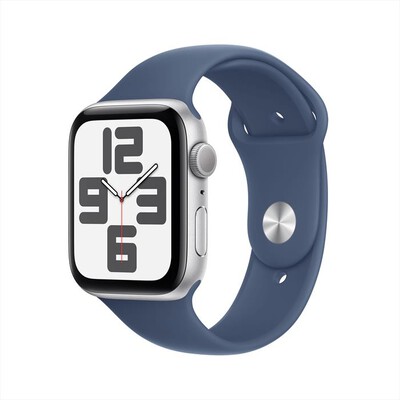APPLE - Watch SE GPS 44mm Cassa Alluminio-Argento Sport Band Denim - M/L