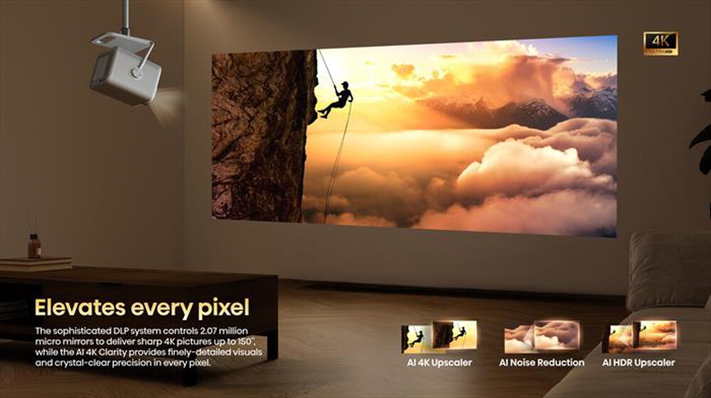 Immagine del prodotto HISENSE - Mini Proiettore Smart 4K M2 PRO-Grigio