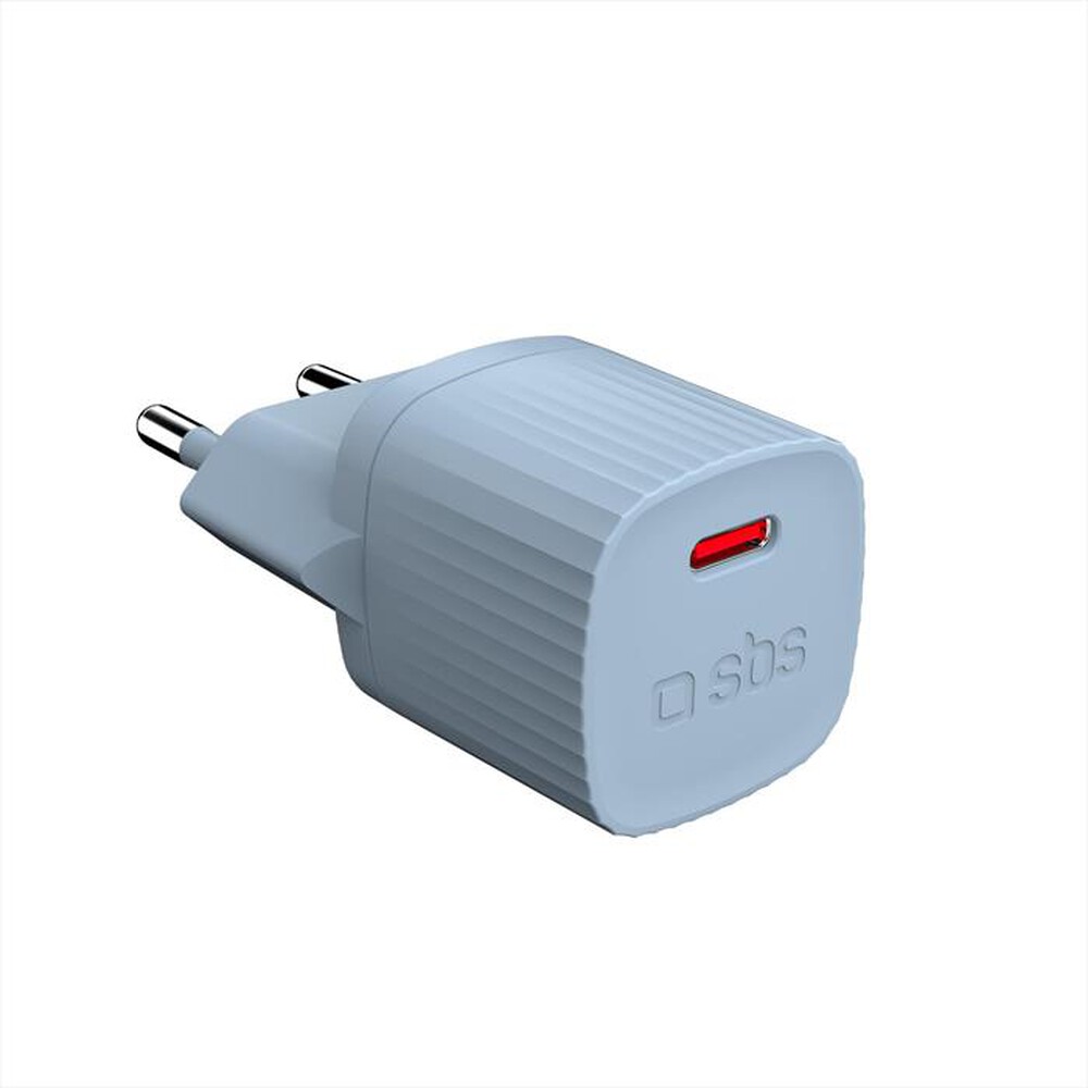 "SBS - Caricatore da rete TETR1CPD25LGGRS-Light Blue"