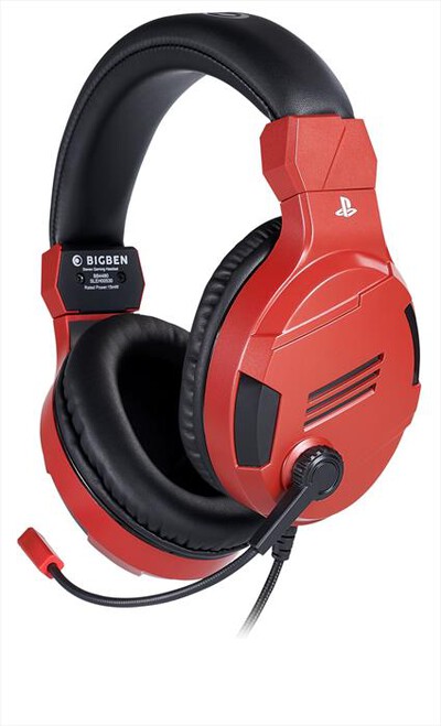 BIG BEN - CUFFIE GAMING STEREO V3 PS5-Nero/Rosso