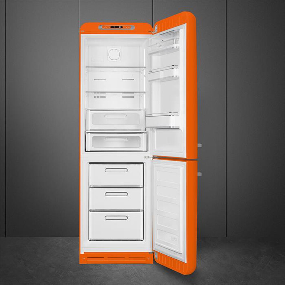 "SMEG - Frigorifero combinato FAB32ROR5 Classe D 350lt-Arancione"