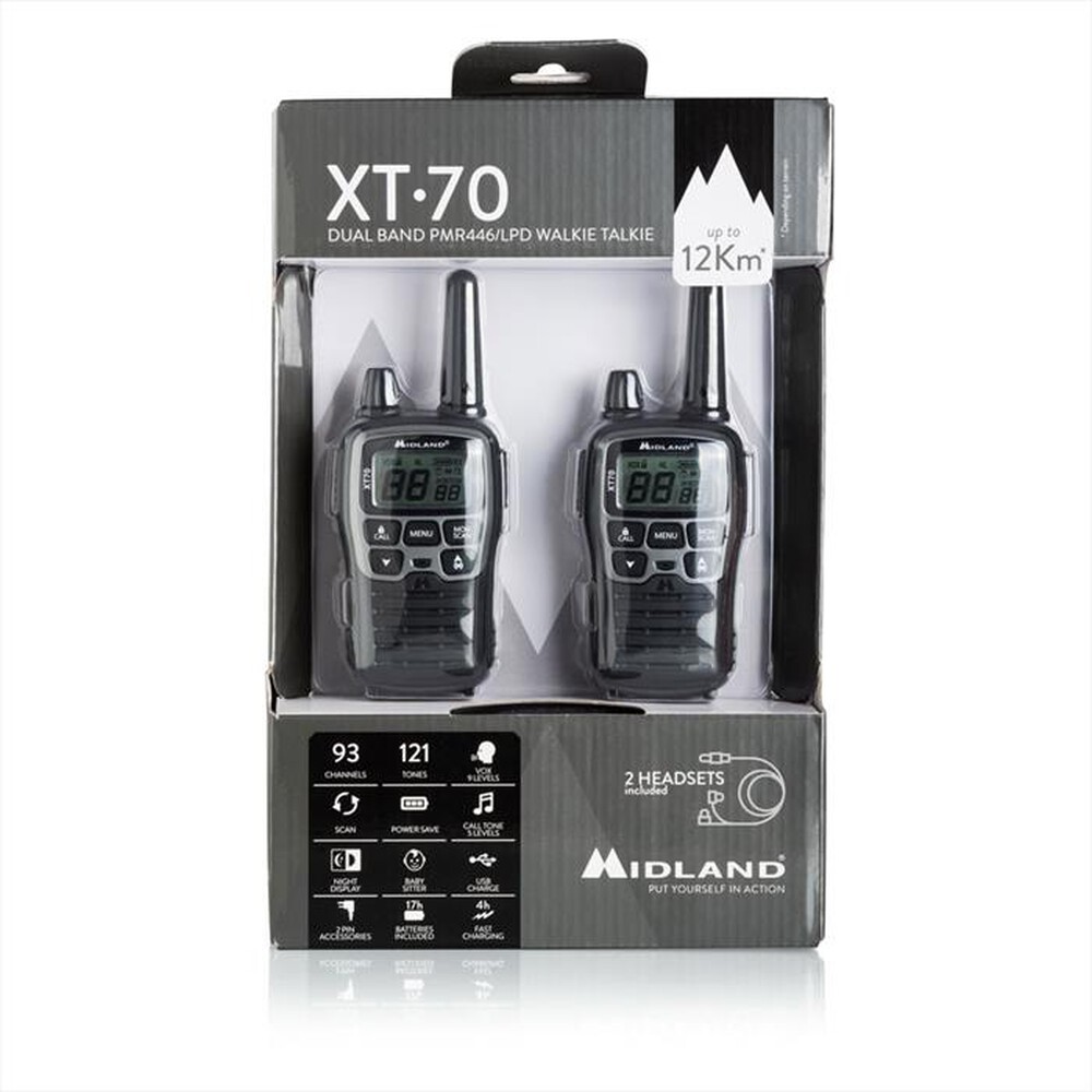 "MIDLAND - XT - 70-Nero/Grigio"