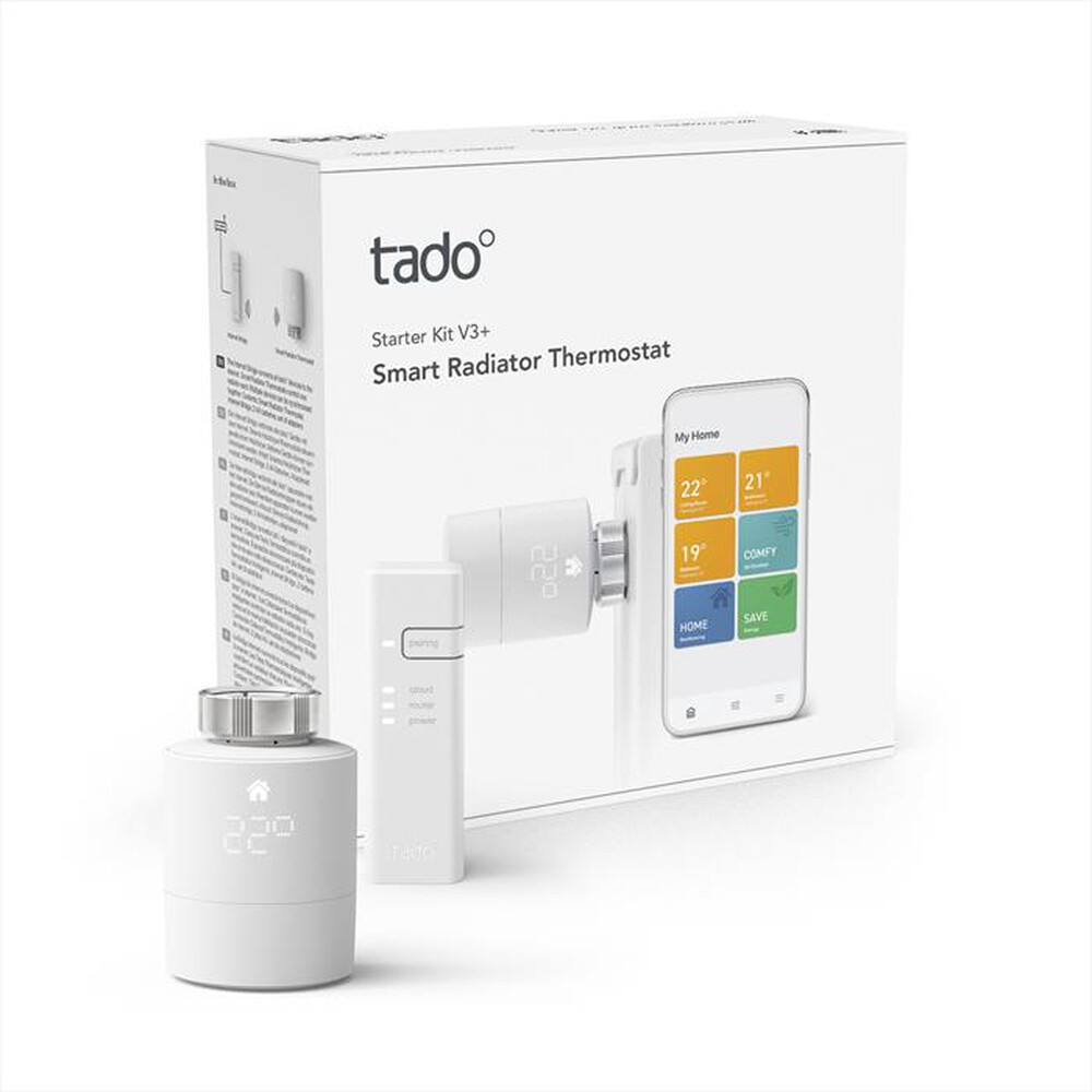 Immagine del prodotto TADO - Testa Termostatica Intelligente V3+ Kit di Base-White