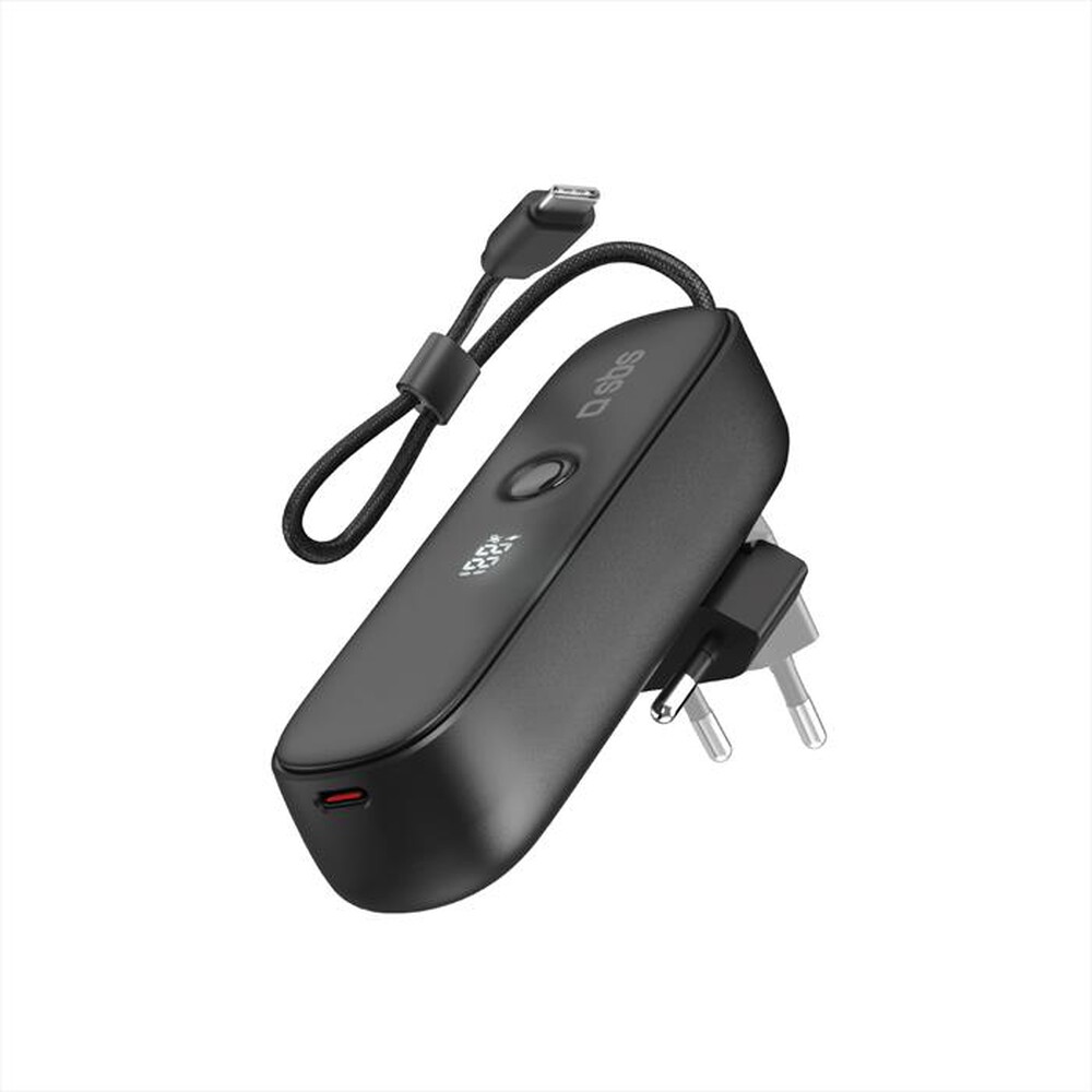 Immagine del prodotto SBS - Powerbank 5.000mAh PD20 con presa EU integrata-Nero