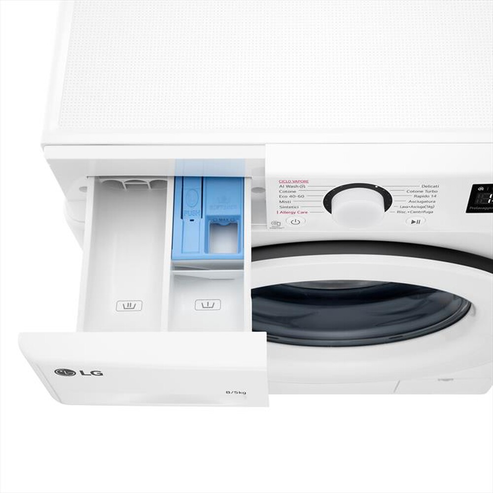 Immagine del prodotto LG - Lavasciuga AI DD D2R3S08NSWW 8/5 Kg Classe E-Bianca