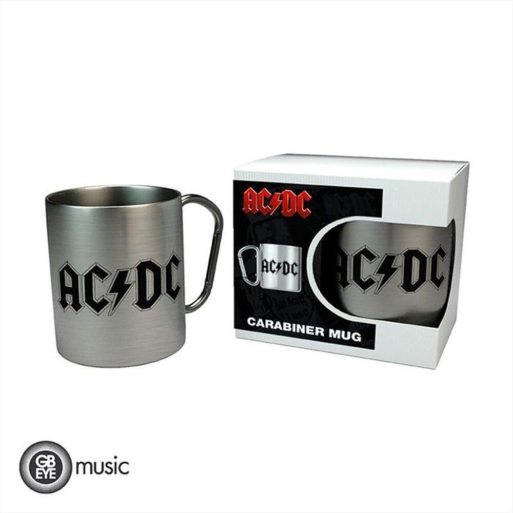 "ABYSSE - AC/DC Tazza con Moschettone LOGO-Argento"