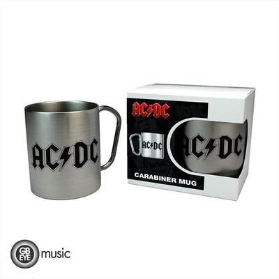 ABYSSE - AC/DC Tazza con Moschettone LOGO-Argento