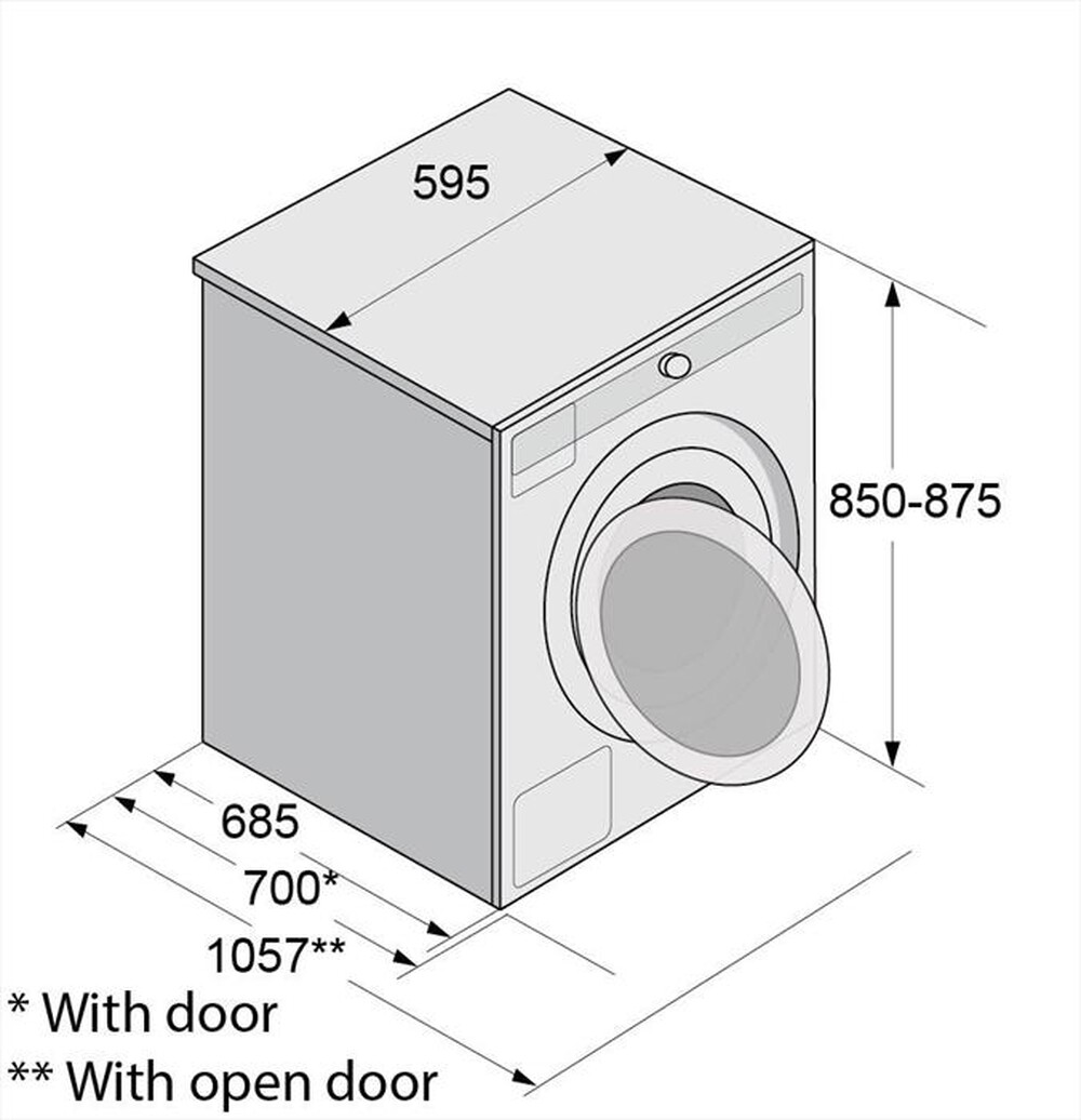 "ASKO - Lavatrice W 6124 X.W/2 12 Kg Classe B-Bianco"