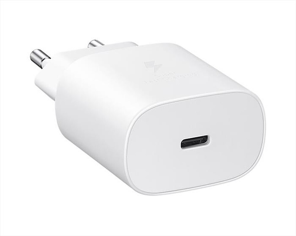 "SAMSUNG - 25W TRAVEL ADAPTER (W/O CABLE)-Bianco"