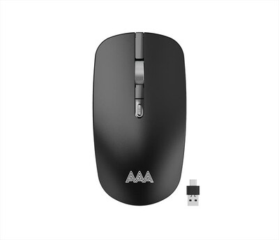 AAAMAZE - MOUSE PREMIUM OFFICE SILENT WIRELESS-Nero