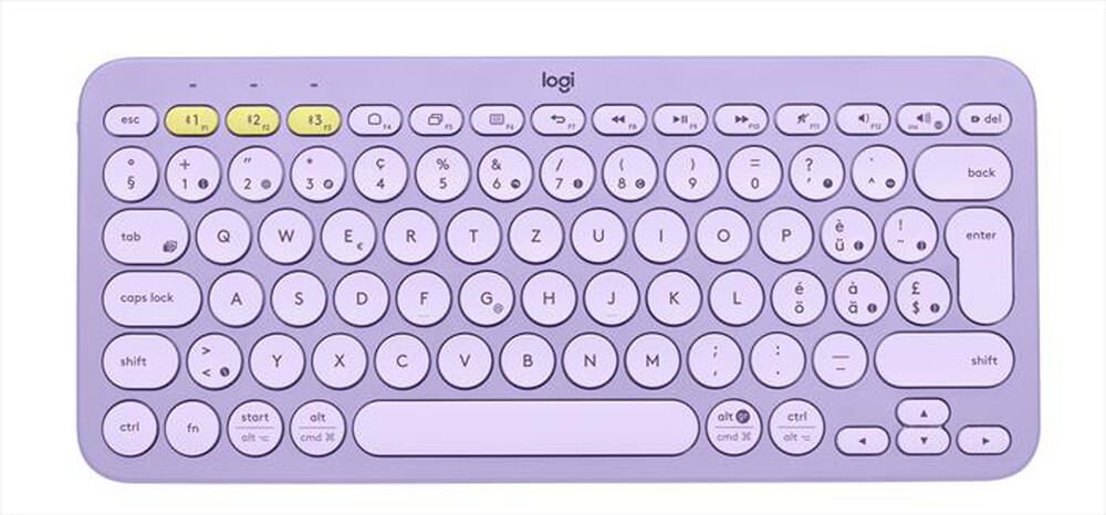 "LOGITECH - Tastiera wireless K380-Lavander Lemonade"