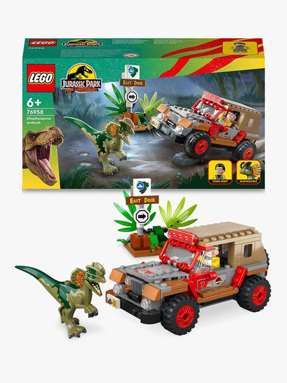 Immagine del prodotto LEGO - JURASSIC WORLD L&rsquo;agguato del Dilofosauro - 76958